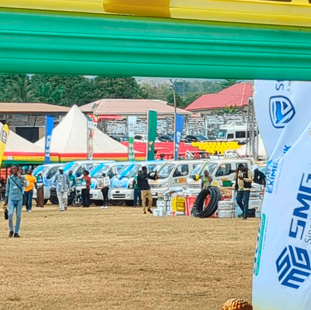 Mr Adolf Adarkwah receiving an award